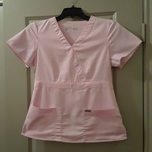 Light Pink Scrub Top